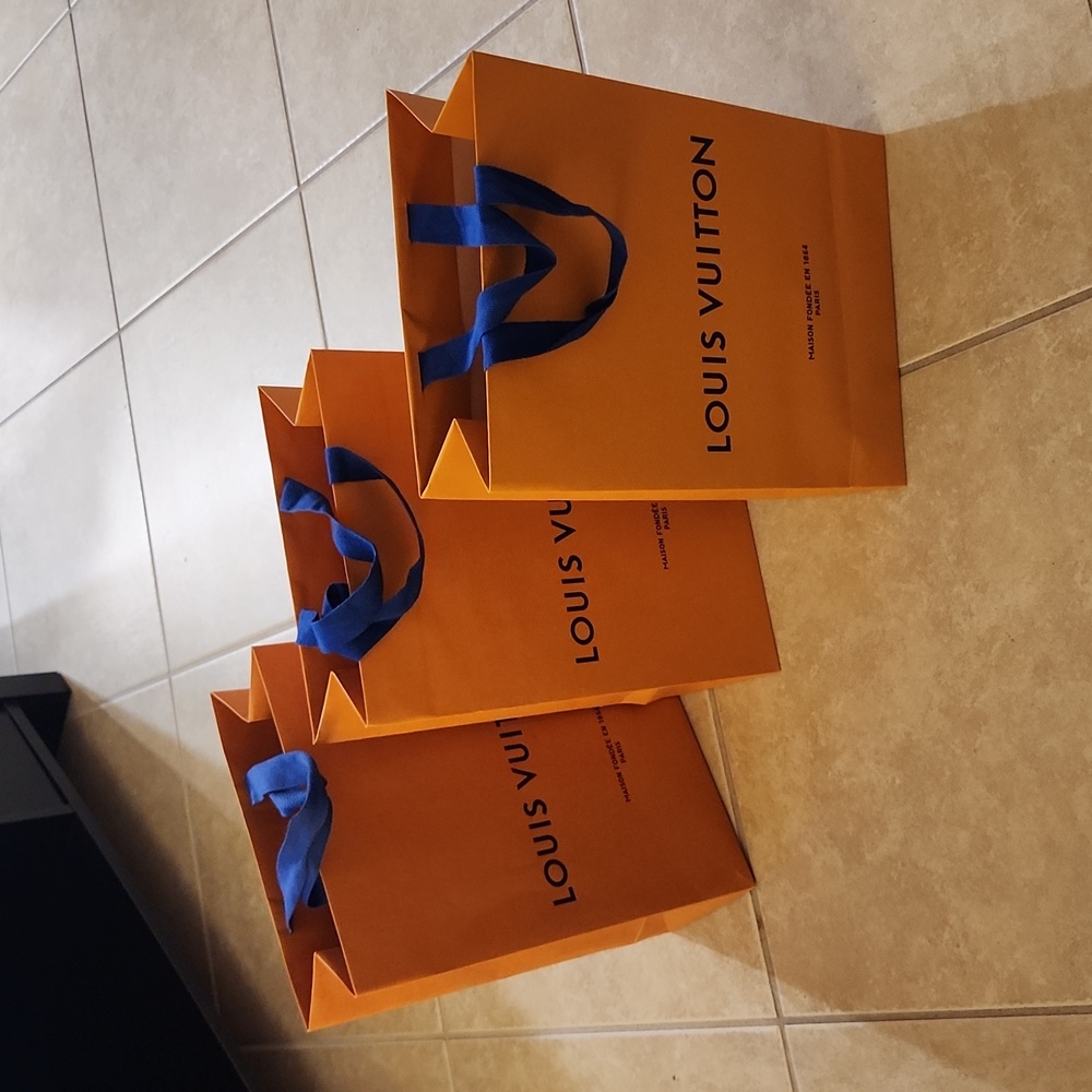 Authentic Louis Vuitton Gift Bag Trio